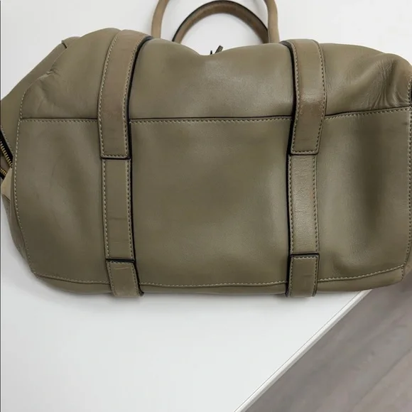 Chloe Taupe Leather Satchel